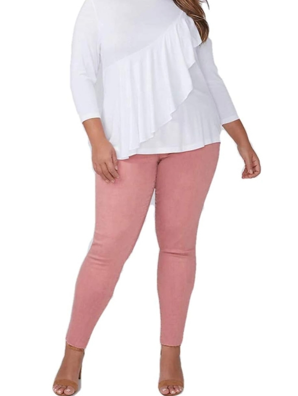 💗 Sassy 💗 Dusty Pink Super Stretch Skinny Jeans
